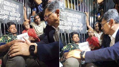 তারেক রহমানকে হাসপাতালে পাঠিয়েছেন বিএনপি’র স্থায়ী কমিটির সদস্য সালাহ উদ্দিন আহমেদ/কোলাজ