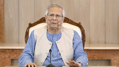 জাতির উদ্দেশে ভাষণ দেন প্রধান উপদেষ্টা, ছবি: প্রেস উইং