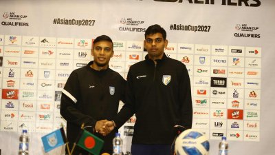 এশিয়ান কাপ বাছাইয়ে বাংলাদেশ-ভারতের ম্যাচ আজ।