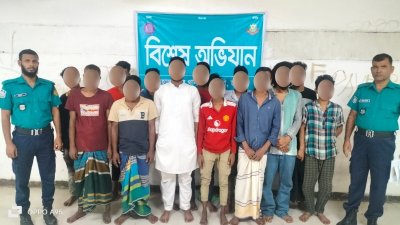 বিভিন্ন স্থান থেকে তাদের গ্রেফতার করেছে মোহাম্মদপুর থানা পুলিশ