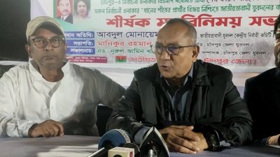 জাতীয়তাবাদী যুবদল কেন্দ্রীয় নির্বাহী কমিটির সভাপতি আবদুল মোনায়েম মুন্না/বাংলা ট্রিবিউন