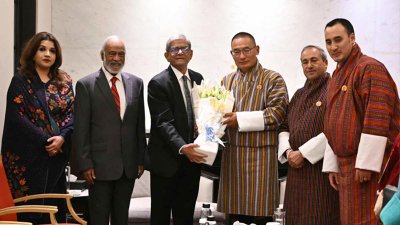 সফররত ভুটানের প্রধানমন্ত্রী শেরিং তোবগের সঙ্গে বিএনপির প্রতিনিধিদল