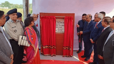 সিলেটের দক্ষিণ সুরমার আলমপুরে দুদকের বিভাগীয় কার্যালয়ের ভবনের ভিত্তিপ্রস্তর স্থাপন