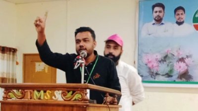 বগুড়ায় জাতীয় যুবশক্তি আয়োজিত সমাবেশে বক্তব্য দেন ডা. আব্দুল্লাহ আল সানী
