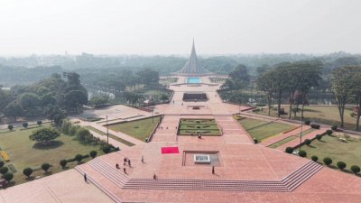 বীর শহীদদের শ্রদ্ধা জানাতে প্রস্তুত জাতীয় স্মৃতিসৌধ