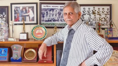 স্বাধীন বাংলা ফুটবল দলের সহ-অধিনায়ক প্রতাপ শঙ্কর হাজরা।