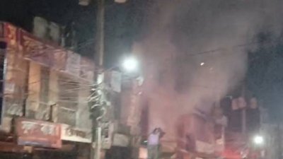 শ্রীমঙ্গলে মার্কেটে আগুন