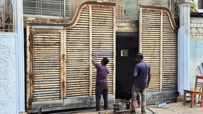তারেক রহমানের বগুড়ার বাড়ি সংস্কার চলছে