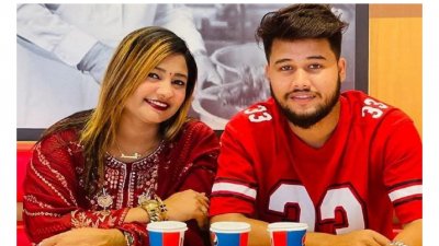 সাজ্জাদ হোসেন ওরফে ছোট সাজ্জাদ ও তার স্ত্রী শারমিন তামান্না