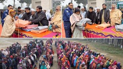 শীতবস্ত্র বিতরণ করছে আইএসইউ সোশ্যাল ওয়েলফেয়ার ক্লাব 