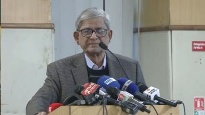 নেত্রীর প্রয়াণের খবর নিয়ে এসে কান্নায় ভেঙে পড়লেন মির্জা ফখরুল