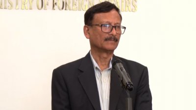 পররাষ্ট্র উপদেষ্টা মো. তৌহিদ হোসেন। ছবি: বাংলা ট্রিবিউন
