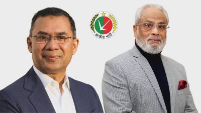 বিএনপির চেয়ারম্যান তারেক রহমান ও জাপা চেয়ারম্যান জিএম কাদের। ছবি: সংগৃহীত