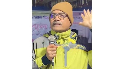 ক্রিকেট টুর্নামেন্টের অনুষ্ঠানে বক্তব্য দেন বিএনপি প্রার্থী হারুনুর রশীদ