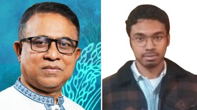 বিএনপি মনোনীত প্রার্থী টি. এস. আইয়ুব ও তার ছেলে ফারহাদ সাজিদ