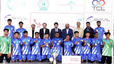 টিসিএল জাতীয় যুব পুরুষ হ্যান্ডবলে চ্যাম্পিয়ন দল পঞ্চগড়