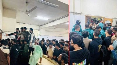 শিক্ষানবিশ চিকিৎসকসহ দায়িত্বরতদের ওপর রোগীর স্বজনরা হামলা চালান বলে অভিযোগ পাওয়া গেছে