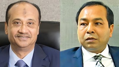 এস আলম গ্রুপের চেয়ারম্যান মোহাম্মদ সাইফুল আলম এবং প্রশান্ত কুমার (পিকে) হালদার