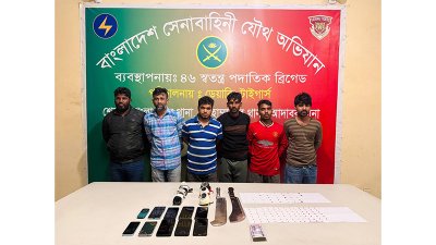 রাজধানীর মোহাম্মদপুর ও আদাবর এলাকায় সেনাবাহিনীর বিশেষ অভিযানে গ্রেফতার ৬ 