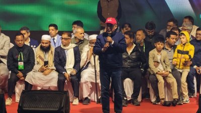 নারায়ণগঞ্জের সমাবেশে বক্তব্য দেন তারেক রহমান