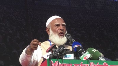 যশোরে নির্বাচনি জনসভায় বক্তব্য দেন জামায়াত আমির