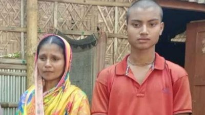 রূপলালের স্ত্রী ভারতী রানী ও ছেলে রবিদাস