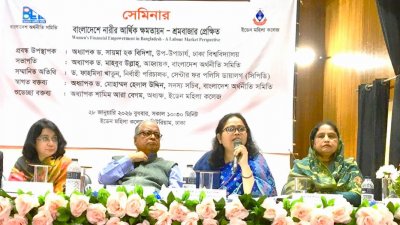 ‘বাংলাদেশে নারীর আর্থিক ক্ষমতায়ন: শ্রমবাজার প্রেক্ষিত’ শীর্ষক সেমিনার