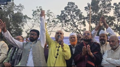 নির্বাচনি সমাবেশে রাশেদ খাঁন