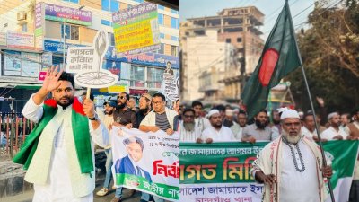 ভোটের মাঠে রয়েছেন এনসিপি ও জামায়াতের প্রার্থী