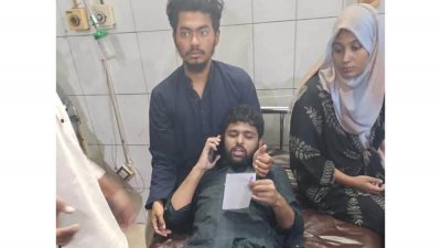 হাসপাতালে ভর্তি ইনকিলাব মঞ্চের সদস্য সচিব আবদুল্লাহ আল জাবের