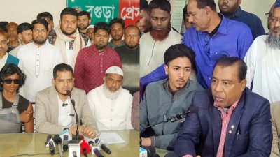 জামায়াত ও বিএনপি প্রার্থীর সংবাদ সম্মেলন
