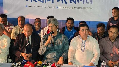 জোনায়েদ সাকির সংবাদ সম্মেলন