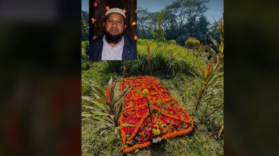 নিজের ব্যক্তিগত ফেসবুক আইডিতে বাবার ছবি ও কবরের ছবি প্রকাশ করে ভোটারদের প্রতি সচেতনভাবে ভোট দেওয়ার অনুরোধ জানান