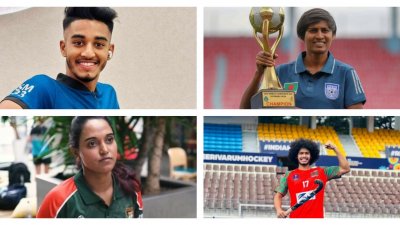 এক ফ্রেমে মোরসালিন, জ্যোতি, সাবিনা ও আমিরুল।
