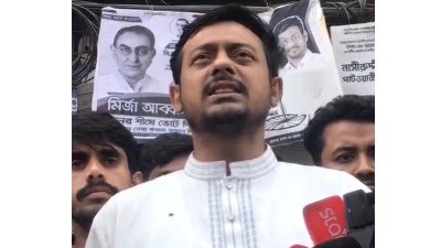 ঢাকা-৮ আসনের ১১-দলীয় জোটের প্রার্থী জাতীয় নাগরিক পার্টির (এনসিপি) নেতা নাসীরুদ্দীন পাটওয়ারী