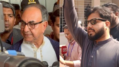 নিজ নিজ ভোটকেন্দ্রে ভোট দিয়েছেন মির্জা আব্বাস ও ইশরাক হোসেন (কোলাজ)