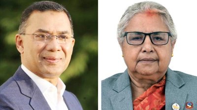 তারেক রহমান ও নেপালের প্রধানমন্ত্রী সুশীলা কারকি