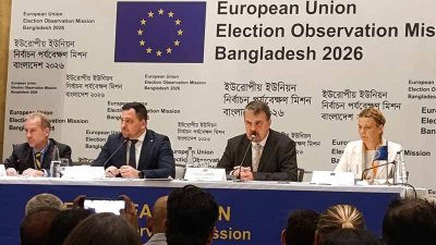 পর্যবেক্ষক মিশনের প্রাথমিক রিপোর্ট তুলে ধরা হয় আজ