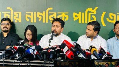 সংবাদ সম্মেলনে নাহিদ ইসলাম