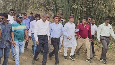 খাল খনন কর্মসূচির এলাকা পরিদর্শন করেন  শহীদ উদ্দিন চৌধুরী এ্যানি