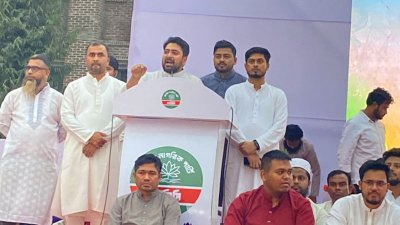 এনসিপির রাজশাহী বিভাগীয় ইফতার মাহফিলে বক্তব্য দেন নাহিদ ইসলাম