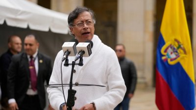 কলম্বিয়ার প্রেসিডেন্ট গুস্তাভো পেত্রো। ফাইল ছবি: এপি