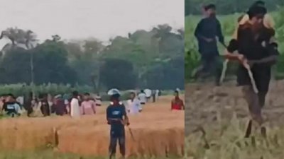 সংঘর্ষের সময় গুলি ছোড়ার একাধিক ভিডিও ক্লিপ সামাজিক যোগাযোগমাধ্যম ছড়িয়ে পড়েছে