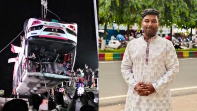 উদ্ধার বাস ও জাহাঙ্গীরনগর বিশ্ববিদ্যালয়ের নিখোঁজ শিক্ষার্থী