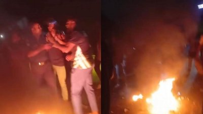 সাতক্ষীরা সদরে পেট্রল পাম্পে তেল না পেয়ে সড়কে আগুন জ্বালিয়ে অবরোধ করে বিক্ষোভ করেছেন কয়েকজন মোটরসাইকেল চালক ও স্থানীয় লোকজন