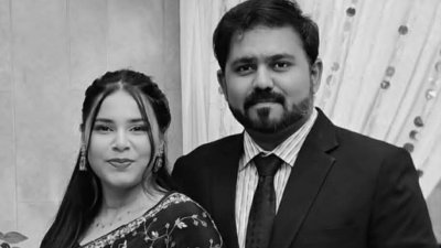 রাজবাড়ীর দৌলতদিয়া ঘাটে পদ্মা নদীতে বাস পড়ে যাওয়ার ঘটনায় নিহত সৌম্য দম্পতি। ছবি: সংগৃহীত