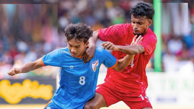 ম্যাচের একটি দৃশ্য।