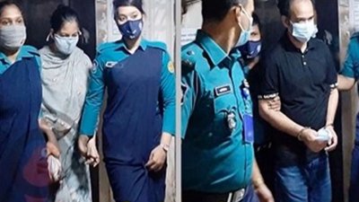 ই-ভ্যালি.কম লিমিটেডের মালিক মো. রাসেল ও তার স্ত্রী শামীমা নাসরিন (ফাইল ছবি)