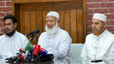 প্রেস ব্রিফিংয়ে জামায়াত আমির