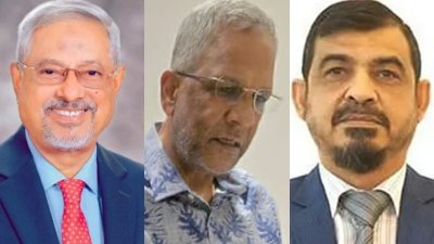 মাসুদ উদ্দিন চৌধুরী, মামুন খালেদ ও আফজাল নাছের (কোলাজ)